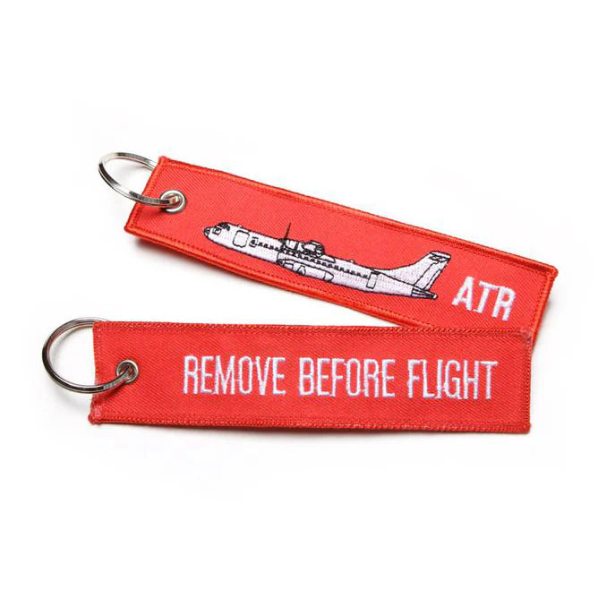 ATR Remove before flight embroidered key chain ATR