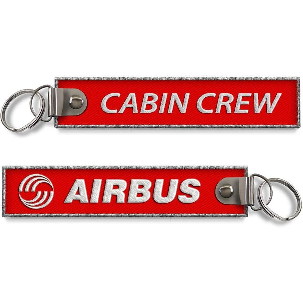 Airbus-Cabin Crew Embroidered Keyring Airbus