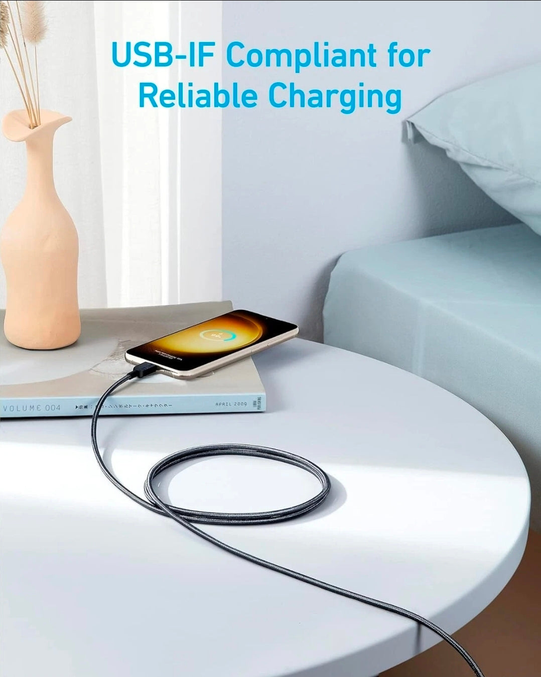 Anker 310 USB C to C Cable 6ft 60W/3A Fast Charging Cable Fast Charge Ankers