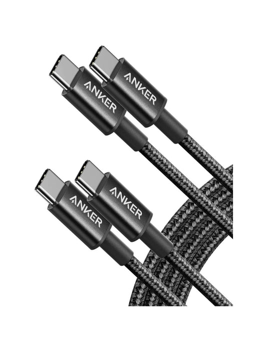 Anker Nylon USB C to USB C Cable 6ft 60W PD Type C Charging Cable Ankers
