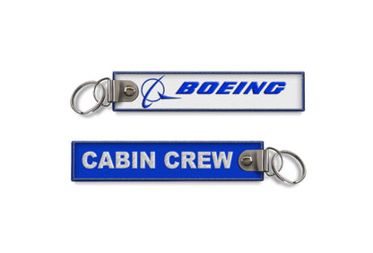 Boeing-Cabin Crew Embroidered Keyring Boeing