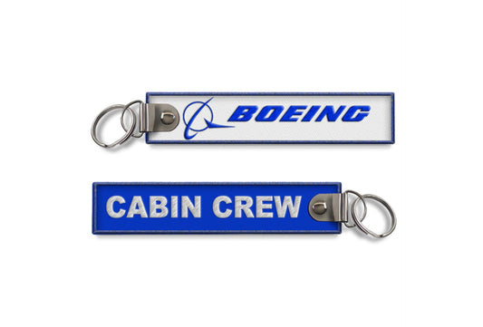Boeing-Cabin Crew Embroidered Keyring Boeing