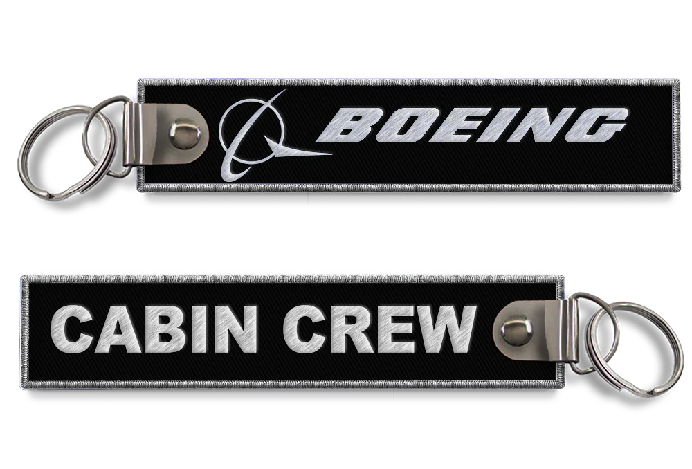 Boeing-Cabin Crew Embroidered Keyring Boeing