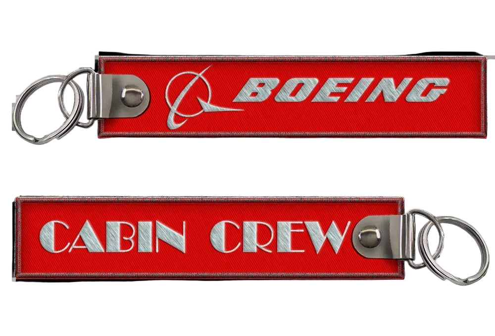 Boeing-Cabin Crew Embroidered Keyring Boeing