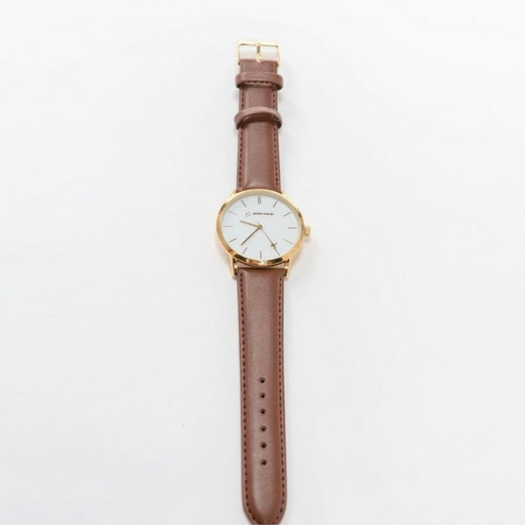Boeing Gold rotating airplane Aviation watch - Brown leather 
wrist stra Sky Wing Tanzania