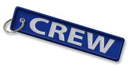 CREW Embroidered Keyring-BLUE Sky Wing