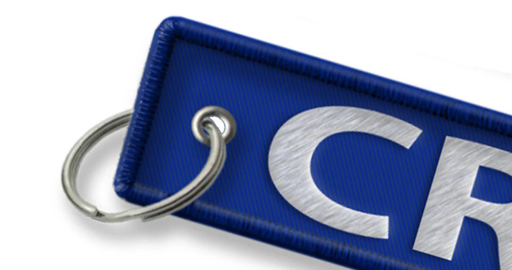 CREW Embroidered Keyring-BLUE Sky Wing