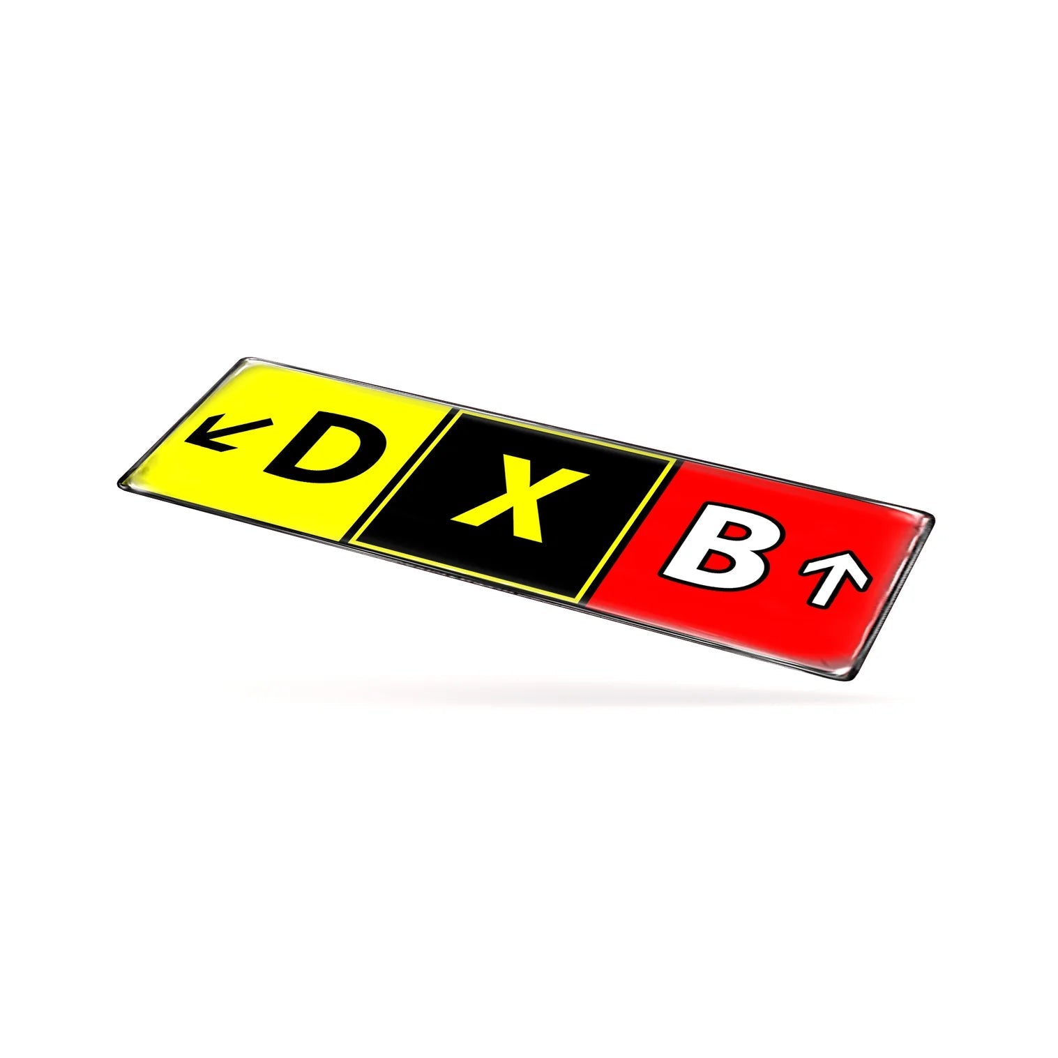 DXB Airport Code Sticker Sky Wing