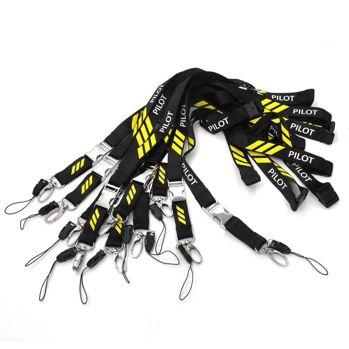 Pilot 3 Bars Polyester Lanyard Sky Wing