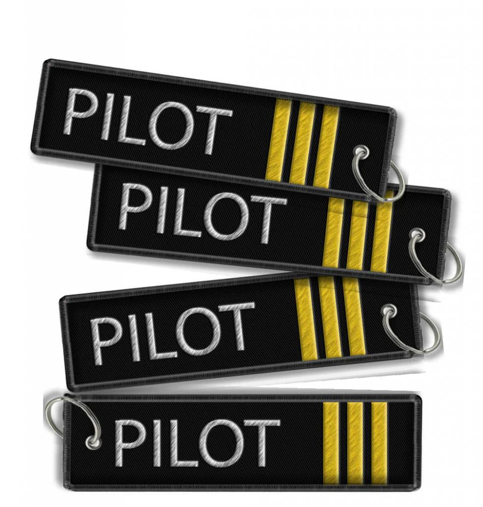 Pilot (3 bars)-Keychain Sky Wing