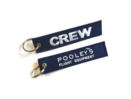 Pooleys CREW Keyring – Navy Blue Poolyes