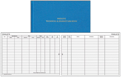 Pooleys Technical & Journey Log Book Poolyes