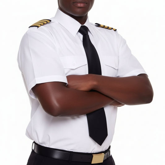 V:One X-Range Mens Short Sleeve Pilot Shirt, Comfort Fit, Tailored V One Pilot Shirts