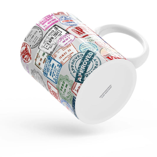 Visa Stamps Mug Sky Wing