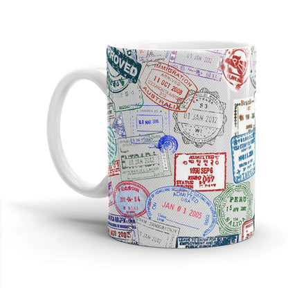 Visa Stamps Mug Sky Wing