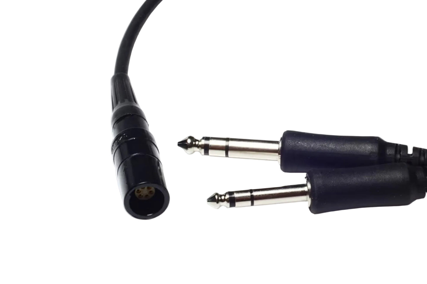 Wirenest 6-Pin LEMO to Dual GA Plug Headset Adapter – Compatible with Bose® A20, A30 and Other Aviation Headsets with LEMO Connection Wirenest