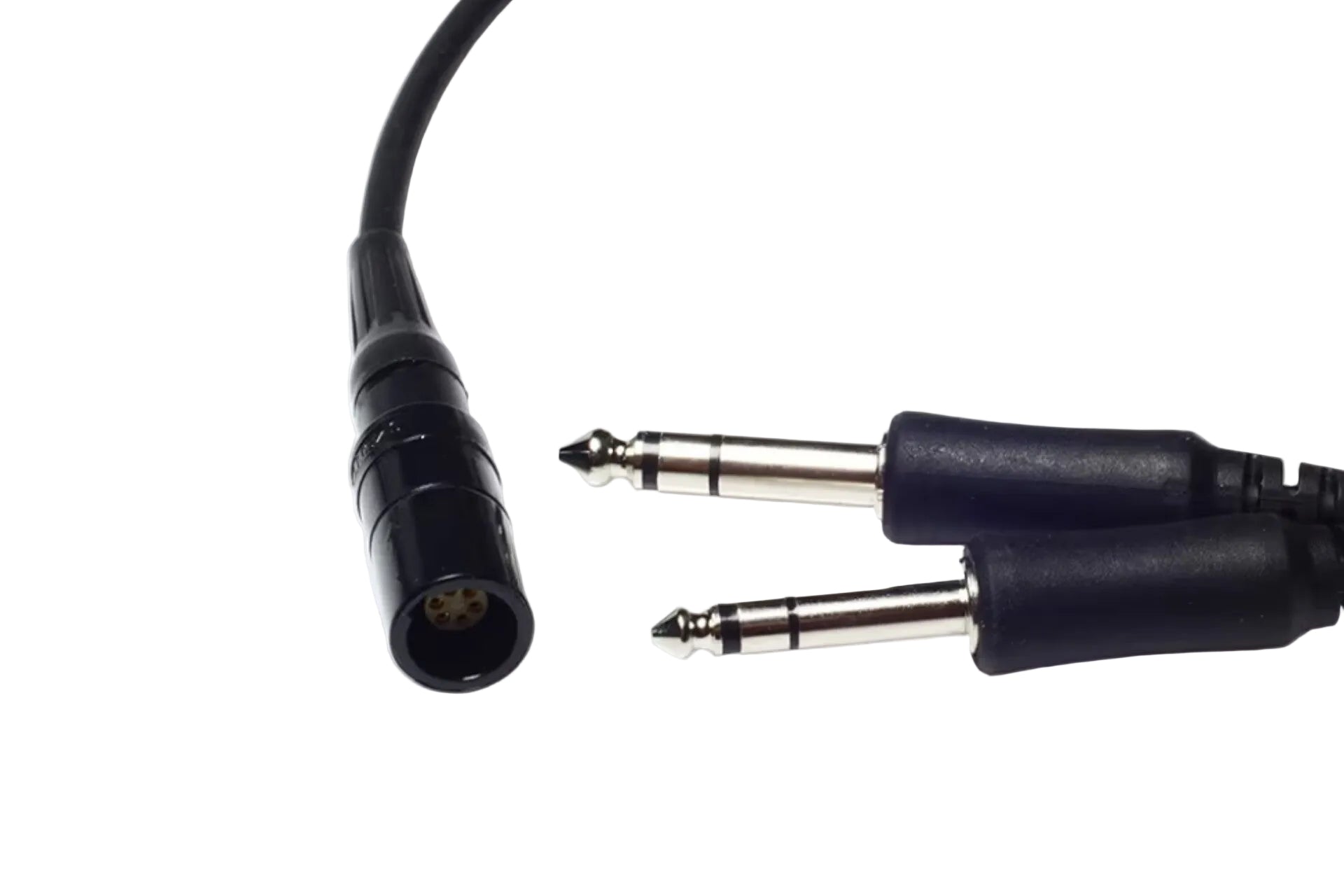 Wirenest 6-Pin LEMO to Dual GA Plug Headset Adapter – Compatible with Bose® A20, A30 and Other Aviation Headsets with LEMO Connection Wirenest