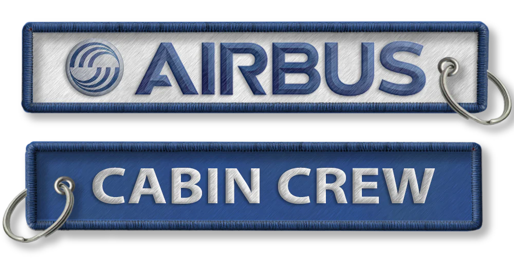 Airbus-Cabin Crew Embroidered Keyring Airbus