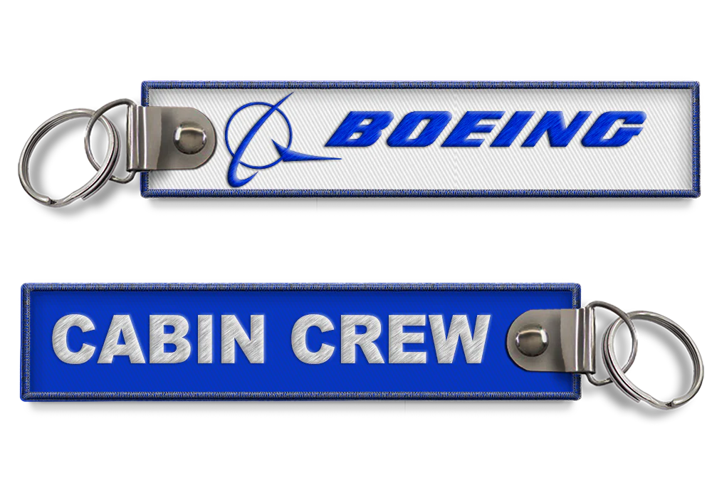 Boeing-Cabin Crew Embroidered Keyring Boeing