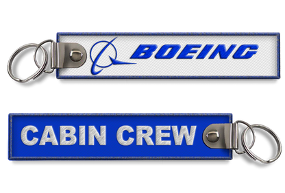 Boeing-Cabin Crew Embroidered Keyring Boeing