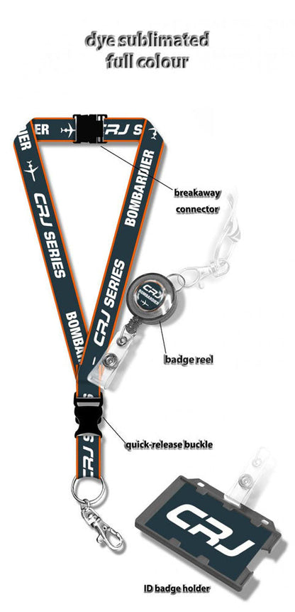 Bombardier CRJ Logo Lanyard Bombardier