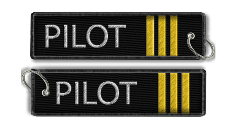 Pilot (3 bars)-Keychain Sky Wing