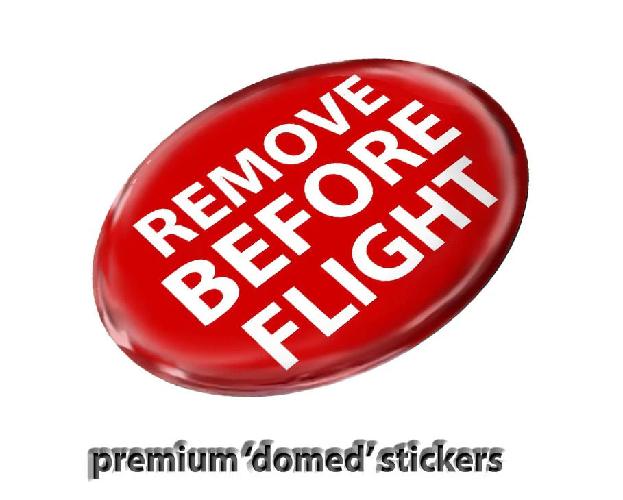 Remove Before Flight Stickers Sky Wing