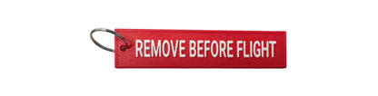 3D Printed Remove Before Flight Keyring (Red) Poolyes