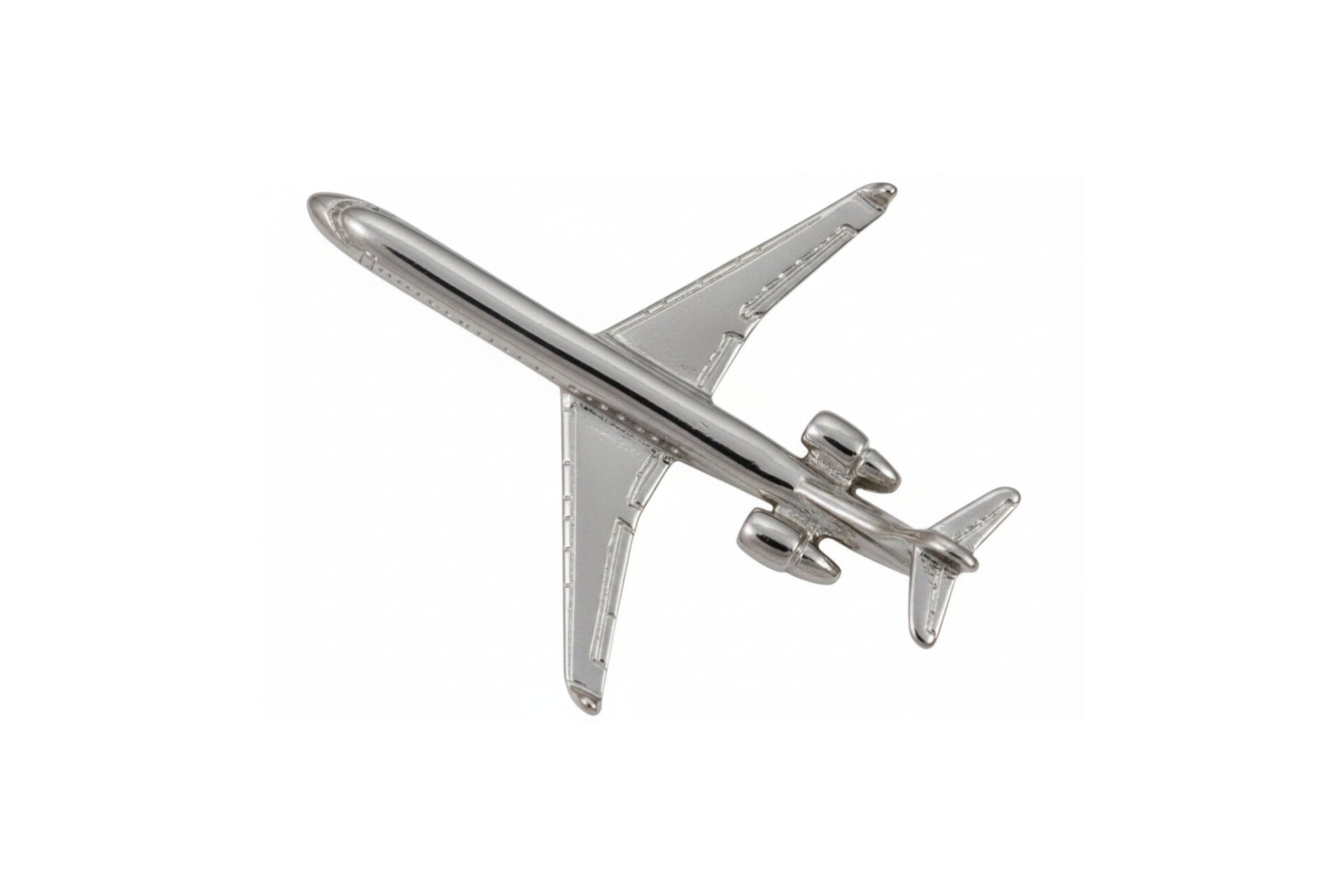 CRJ-900 Lapel Pin - Silver Sky Wing