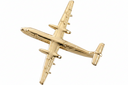 DASH-8 Lapel Pin - Gold Sky Wing