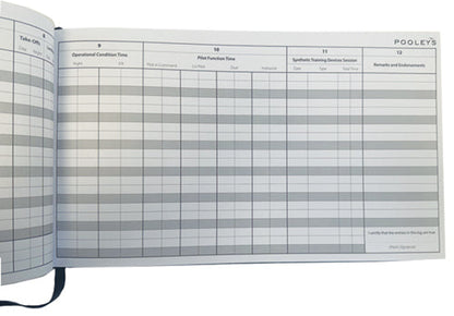 Pooleys Commercial Pilot Log Book complies with EU FCL.050 regulations Poolyes