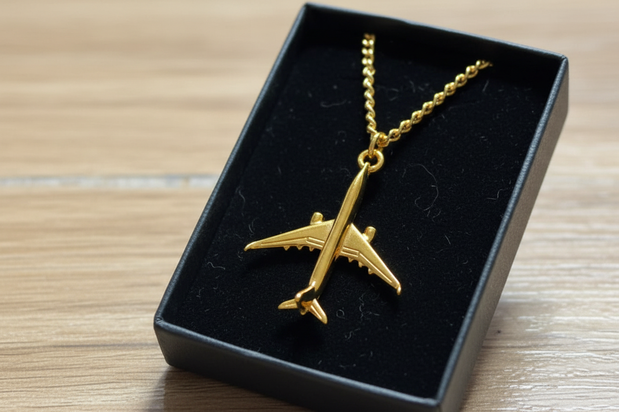 Airbus A350 Pendant Necklace Clivedon
