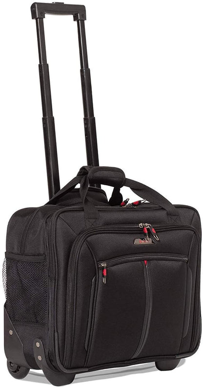 Aerolite Premium Padded Business Laptop Roller Case with 2 Wheels It