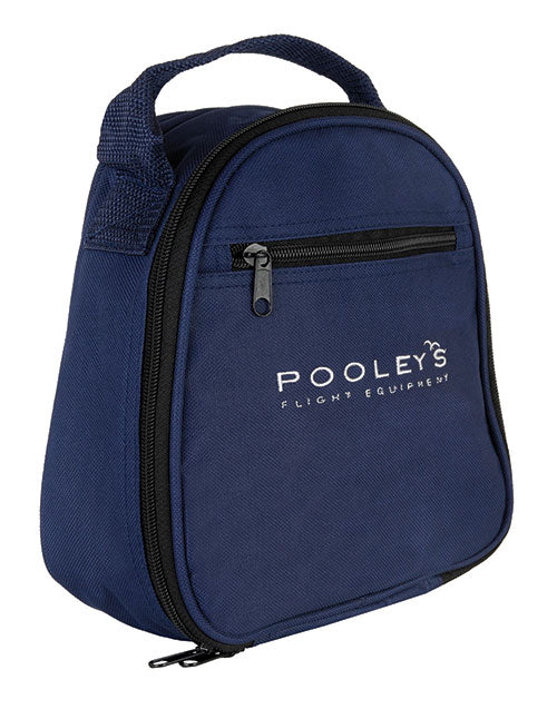 Pooleys Aviation Headset - Passive (blue ear cups) + FREE Headset Bag Poolyes
