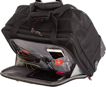Aerolite Premium Padded Business Laptop Roller Case with 2 Wheels It