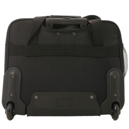 Aerolite Premium Padded Business Laptop Roller Case with 2 Wheels It
