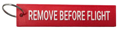 3D Printed Remove Before Flight Keyring (Red) Poolyes