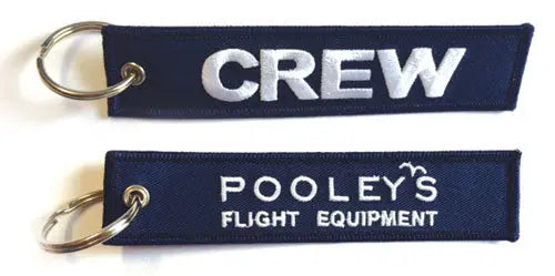 Pooleys CREW Keyring – Navy Blue Poolyes