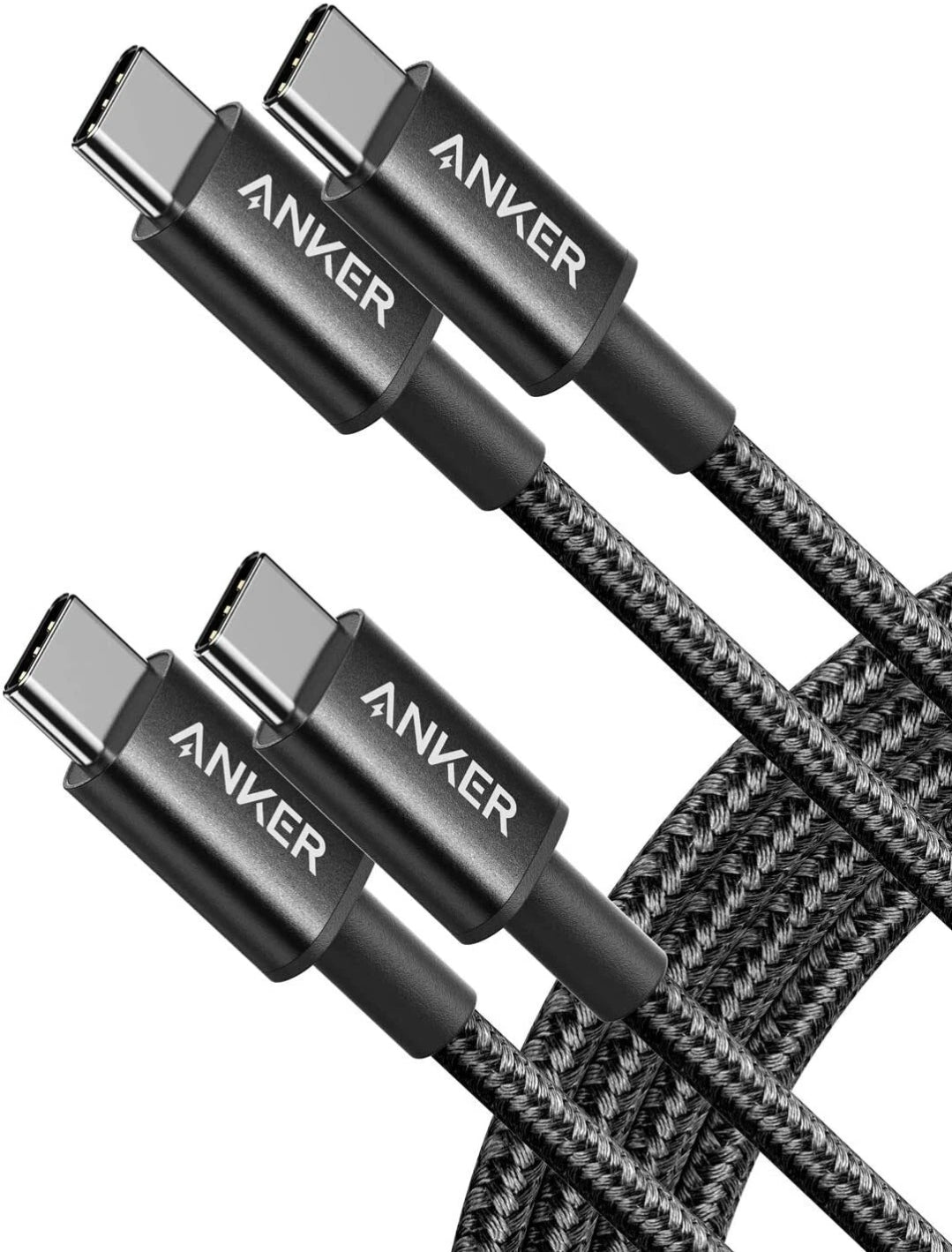 Anker Nylon USB C to USB C Cable 6ft 60W PD Type C Charging Cable for Mac Ankers