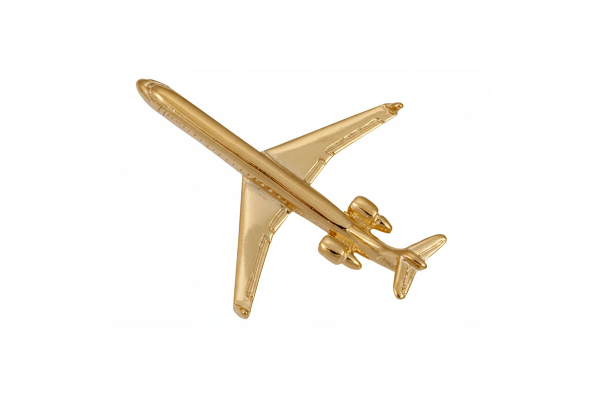 CRJ-900 Lapel Pin - Gold Sky Wing