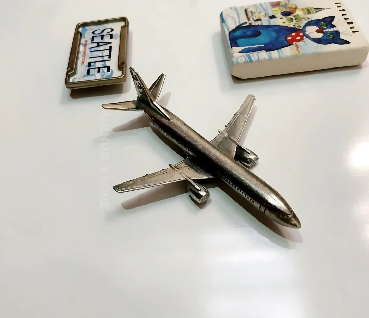 BOEING 737 PEWTER MAGNET Speedbird Aviation